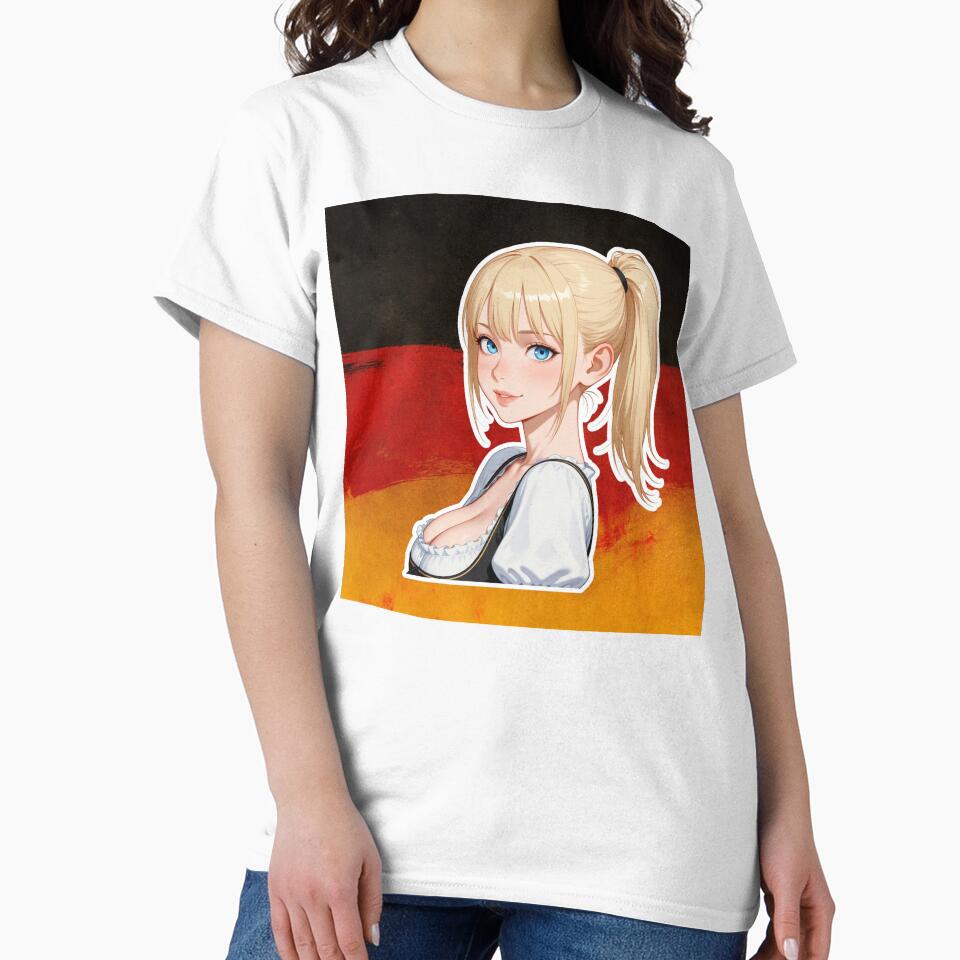 German Dirndl Waifu Germany Football World Cup by Shirt-Otakus