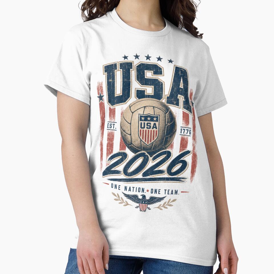 USA 2026 Football World Cup Glory | Stars and Stripes Fan Supporter Shirt by rushaib