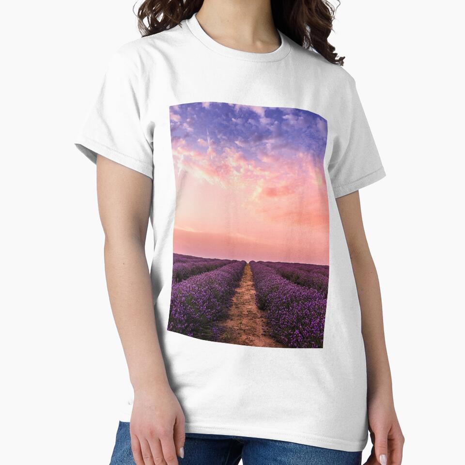Beautiful Lavender Flower Fields by PotluckPrints