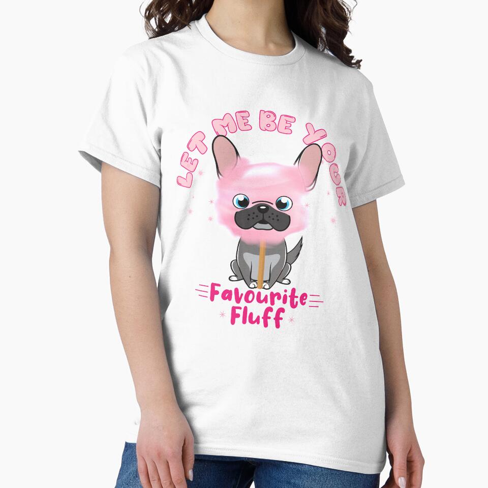Cute Sweet French Bulldog Pink Watercolor Cotton Candy by PinkPandaDesign