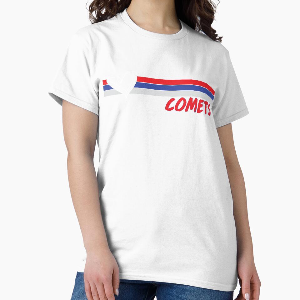 Comets Retro Stripes Heart by calliew1217