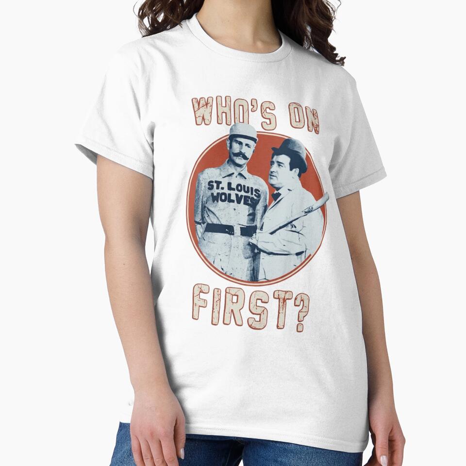 Who’s On First Vintage Baseball Comedy Shirt by PowerSSales