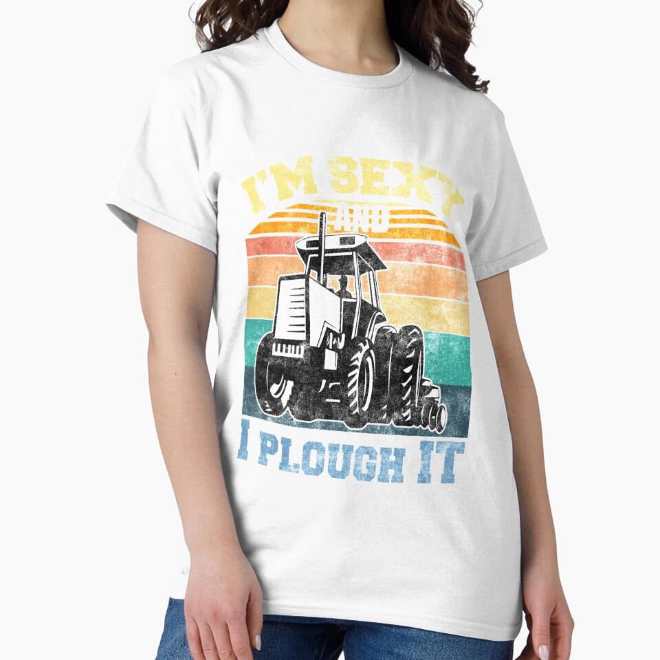 Vintage Tractor Plough Field Ranch Retro Plow Owner Sexy Farmer by TheAplus
