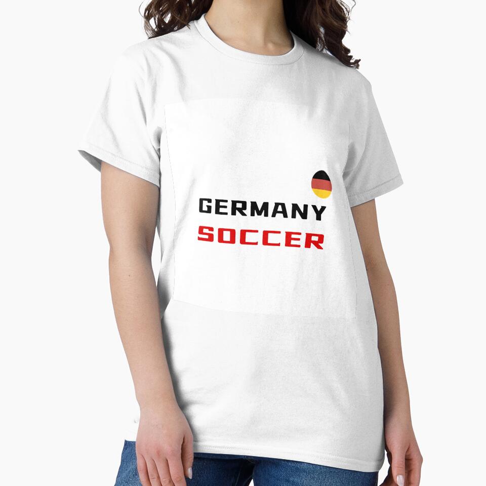 Germany Soccer T-Shirt with Flag – German Fan for '26 | Uncle Jichuan by Uncle-Jichuan