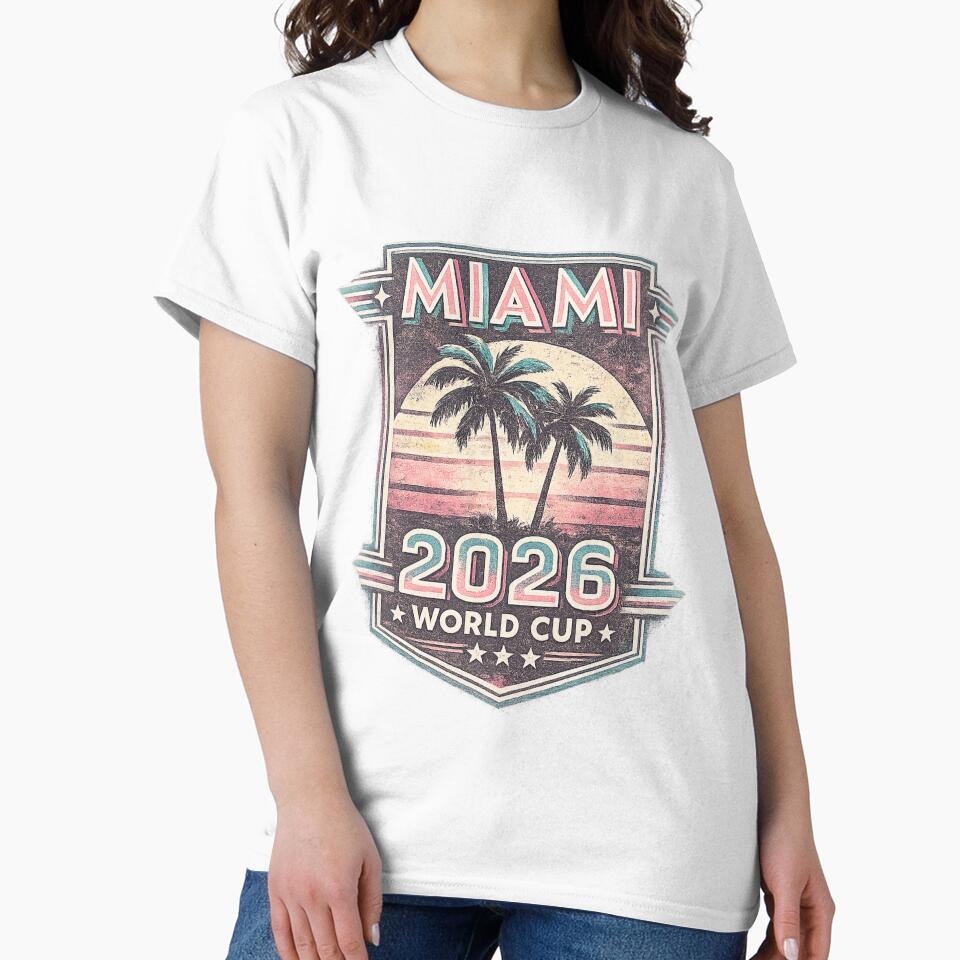 Miami 2026 Retro World Cup Tee by ArthUpscale