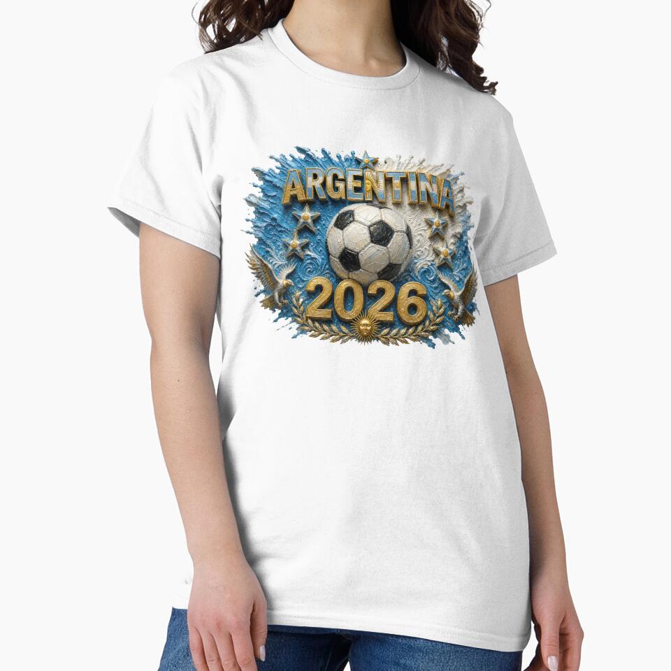Argentina Soccer Typography Art | 2026 Tournament by BrickByDream
