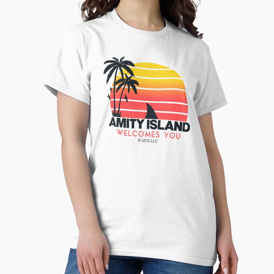 Jaws movie Amity Island welcomes you. Birthday party gifts. Officially licensed merch. by chrlalexandru