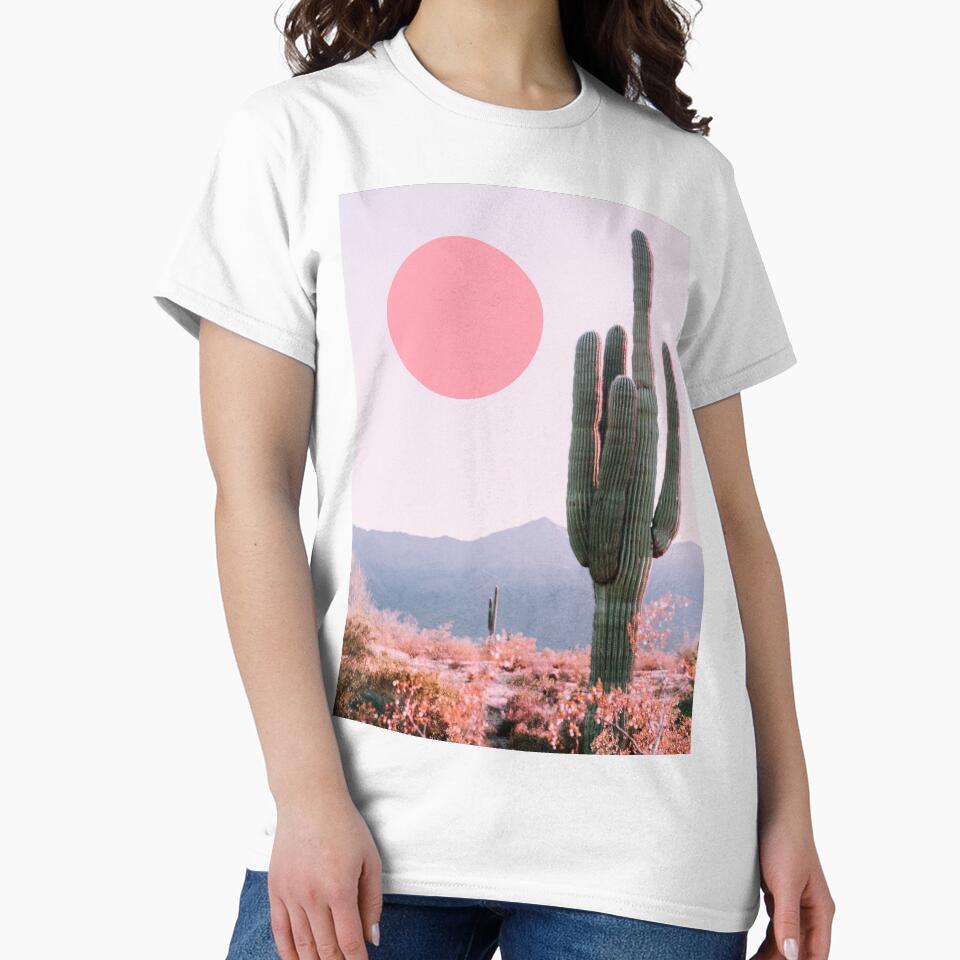 Cactus pink sun retro by ESCAPZ