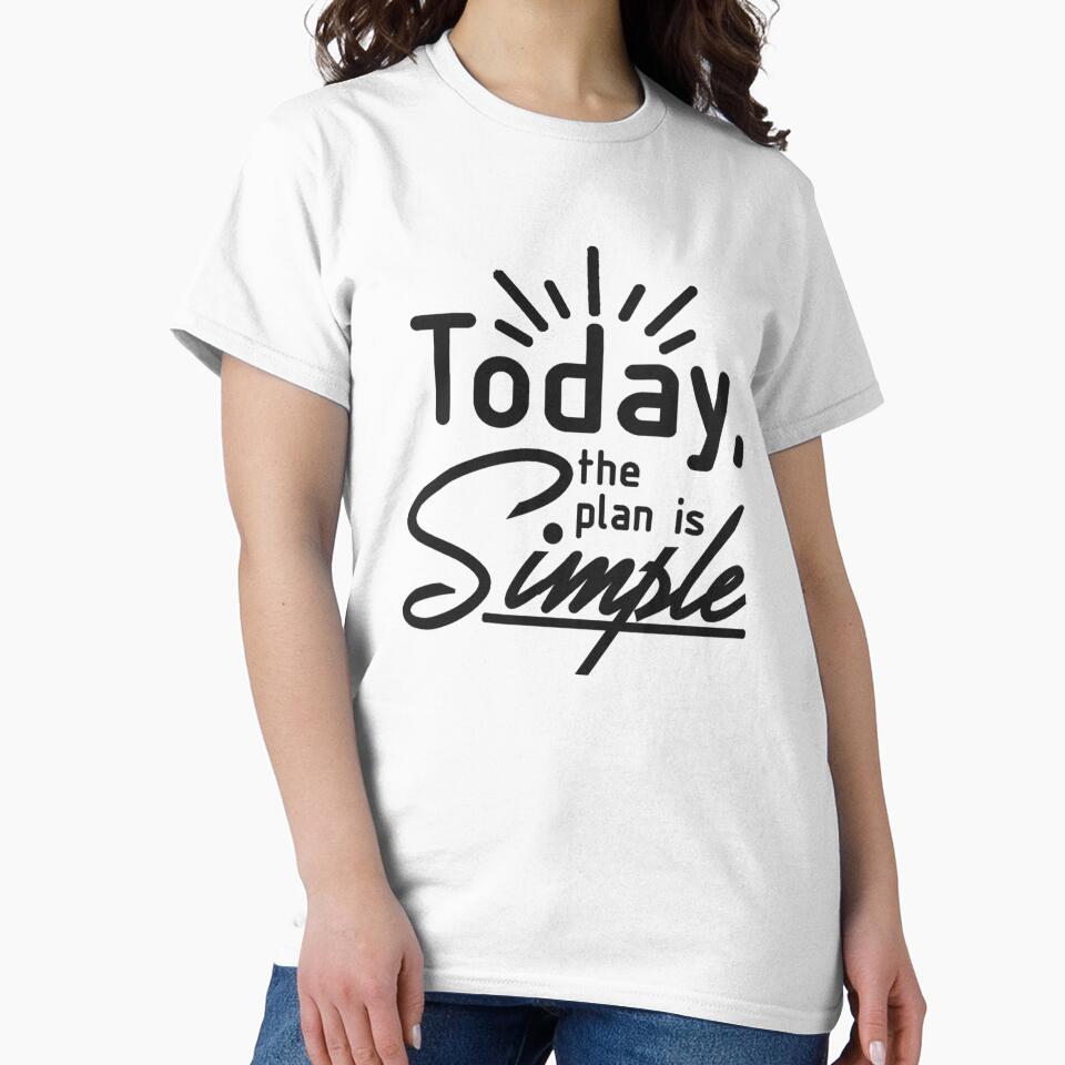 Today The Plan Is Simple Sticker (Black)- Ludwig by DanoDaManomo