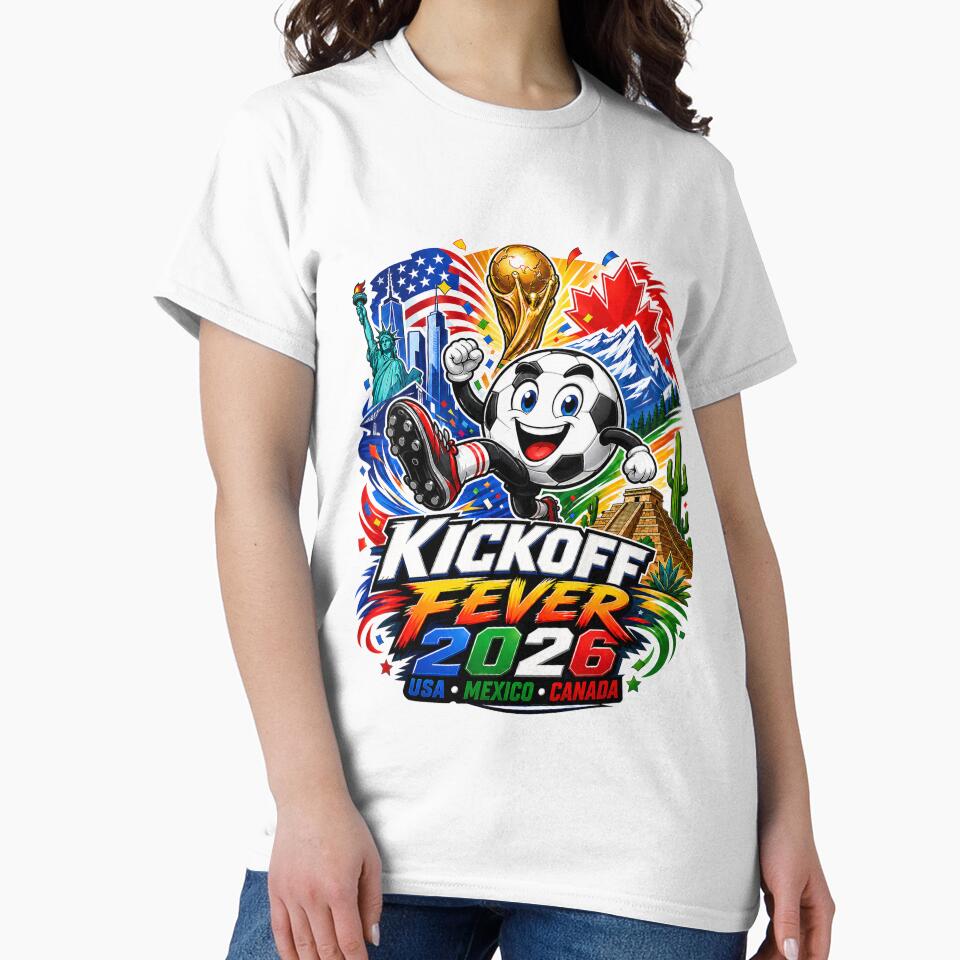 Kickoff Fever 2026 Sticker – Colorful Soccer Tournament Design | North America Football Fan Art by Puraenergia Stickers