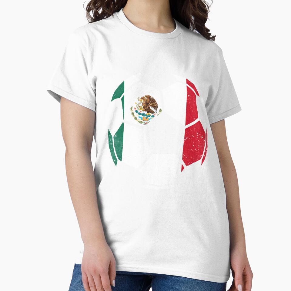 Mexico Soccer Ball Flag Jersey Mexican Football Fan by EIMgraphic