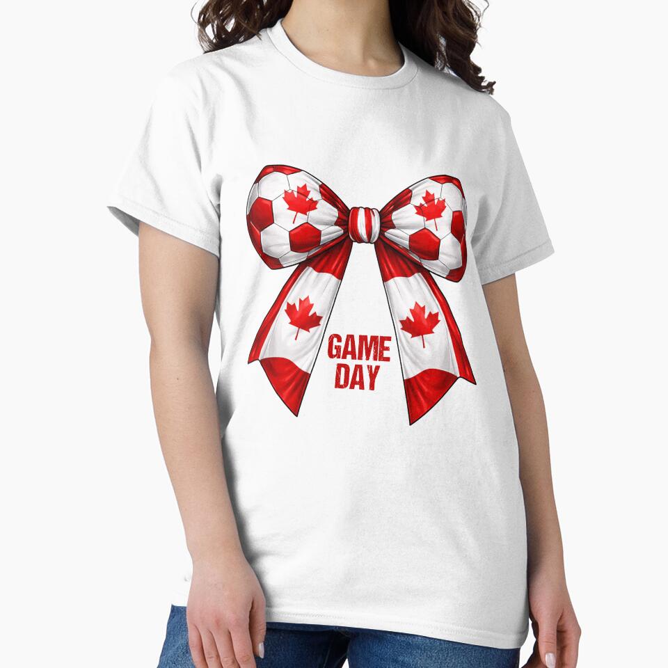Canada Soccer Bow Maple Leaf Game Day Football Fan Pride by MuniraWearify