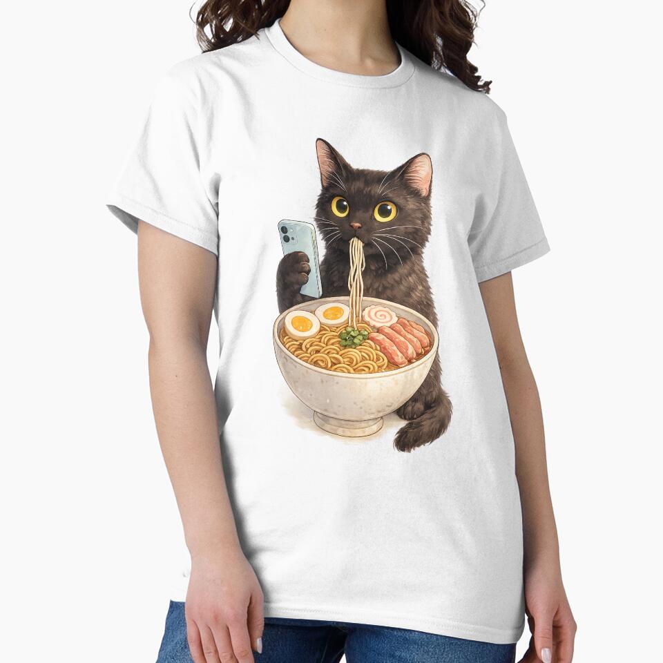 Funny Ramen Cat Phone Lover by afr-saad