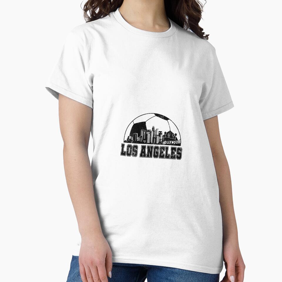 Los Angeles Skyline Soccer Lover by MollyLYork