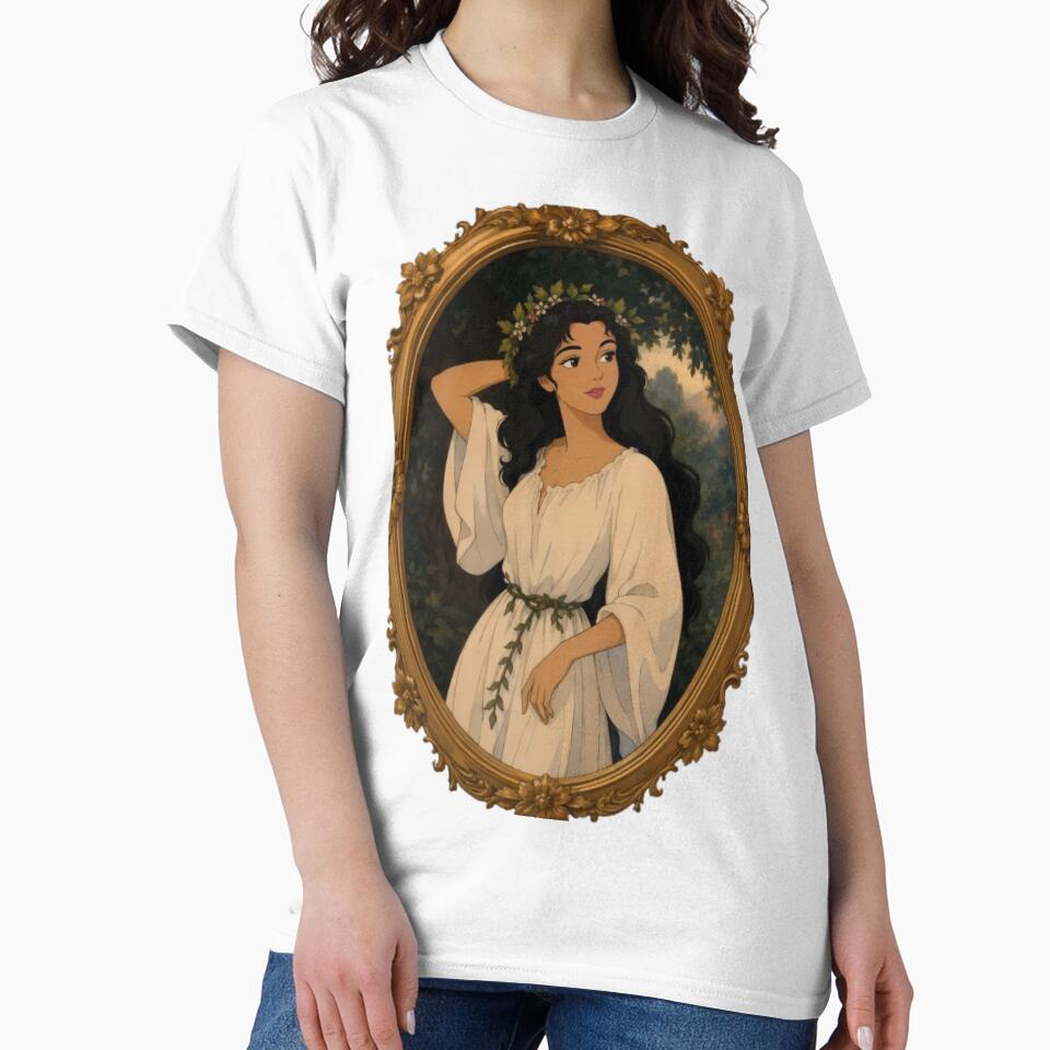 Enchanted Forest Maiden – Vintage Fantasy Portrait Art by  Hollow Moon Studios.