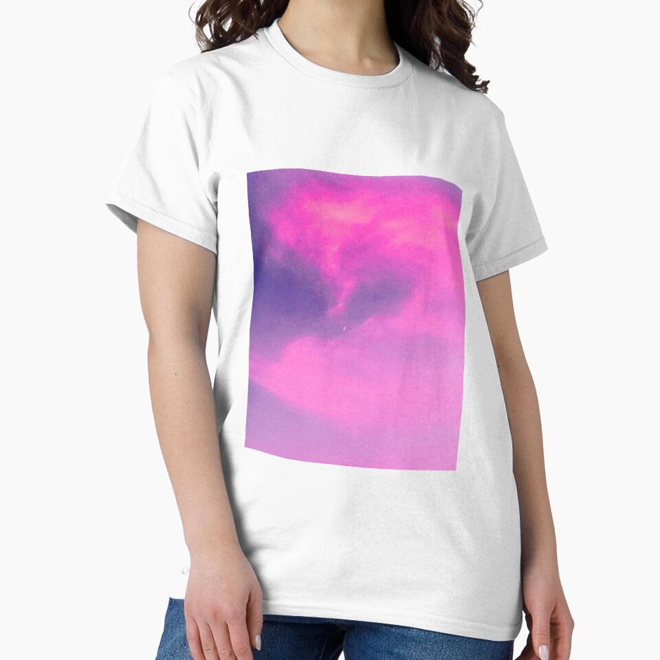 Pink and Purple Cotton Candy Clouds Sky by moremattie