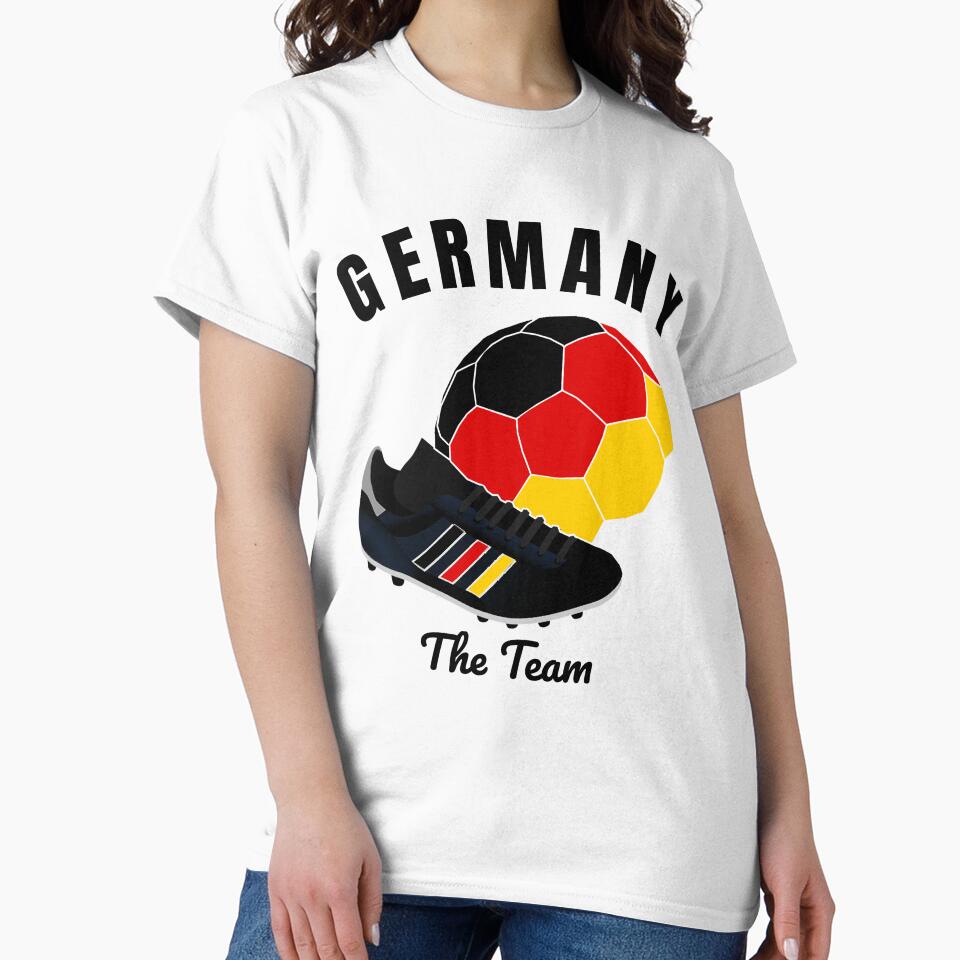 Soccer Germany T-Shirt German Deutschland Flag Team Jersey by BCNDesign