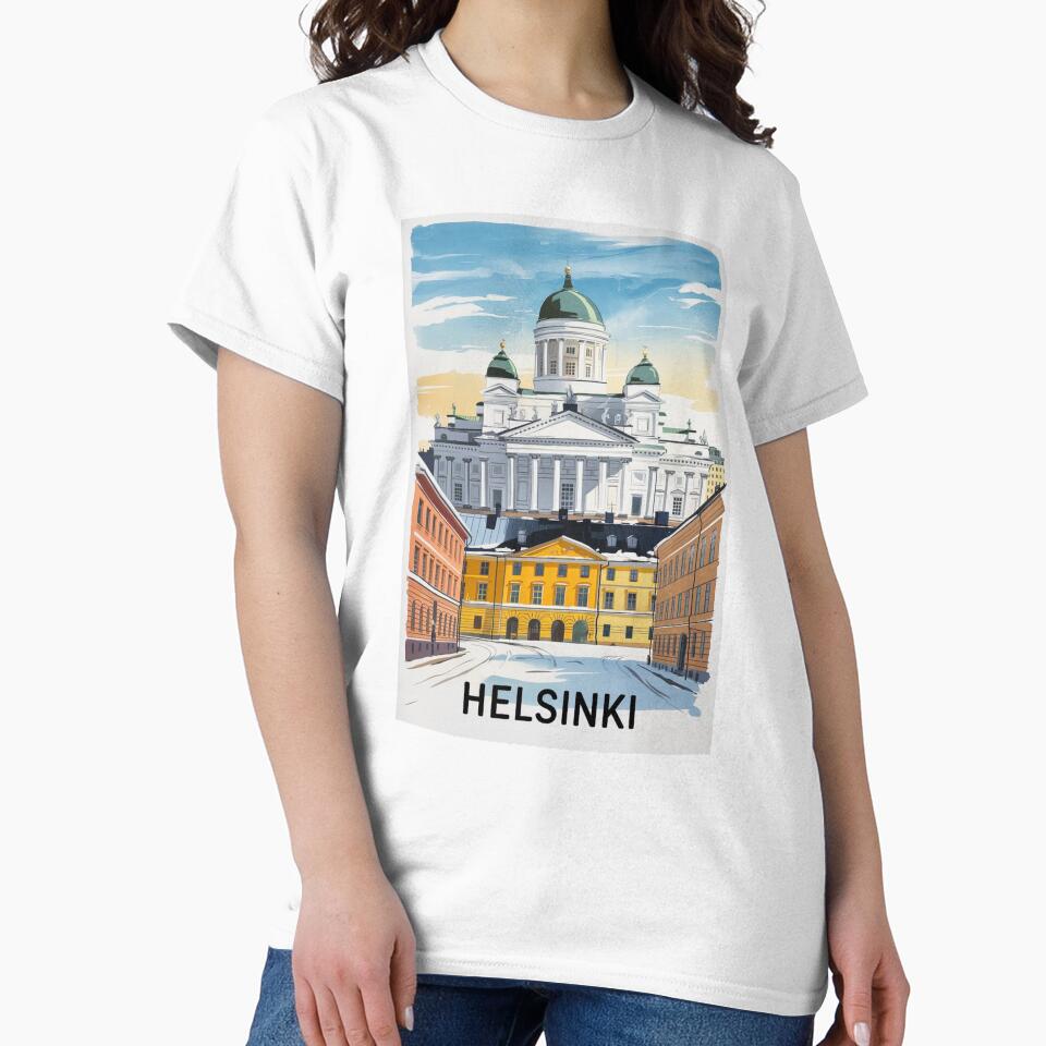 Helsinki Vintage Travel Poster by TravelerRat