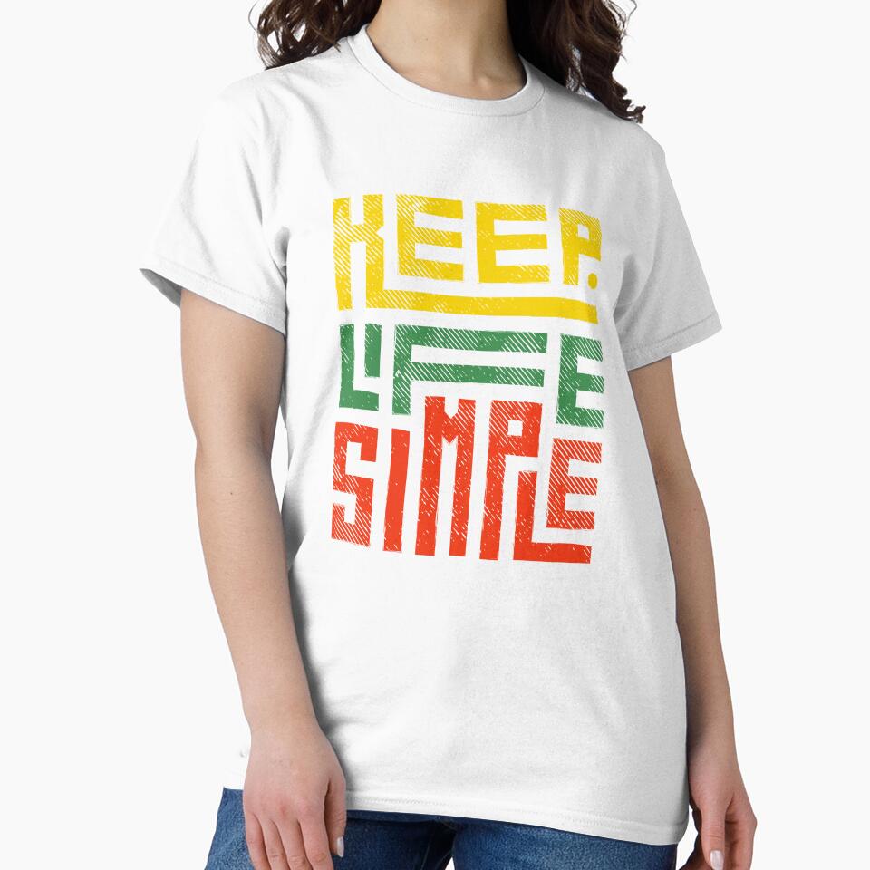 Keep Life Simple Retro Art by DJava-ArtO
