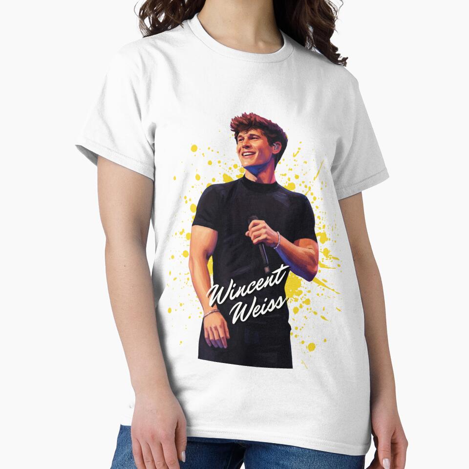 Wincent Weiss Paint Effect T-Shirt and Sticker by DiverseDazzle