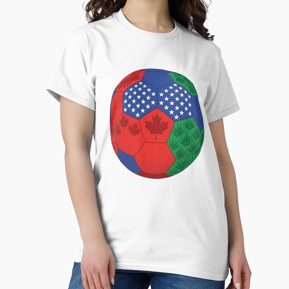 USA Canada Mexico Soccer Ball – 2026 World Cup Design by droidtech