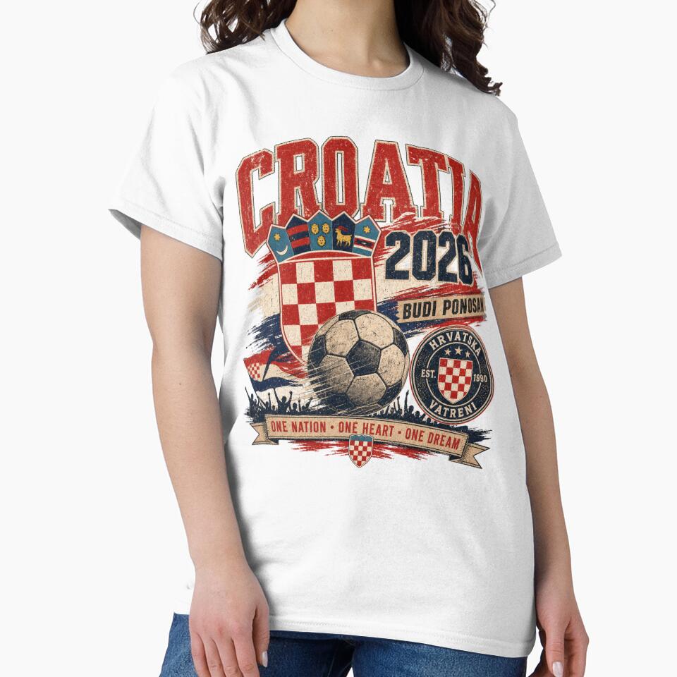 Croatia 2026 Football World Cup Glory | Vatreni Fan Supporter Shirt by rushaib