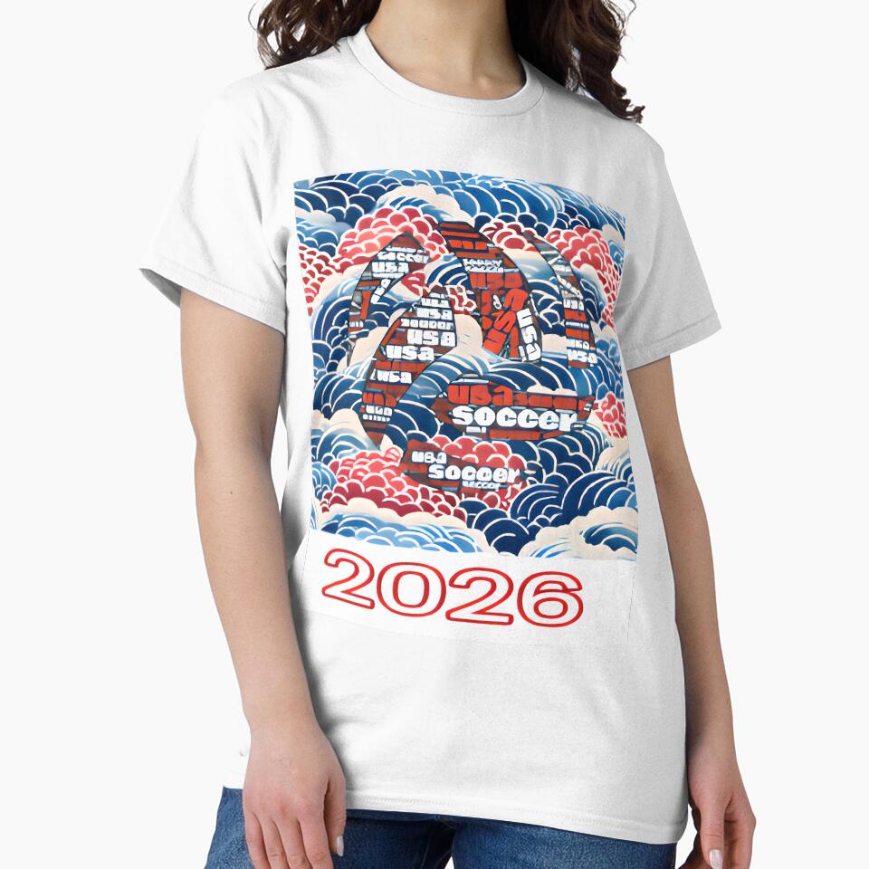 Lettered soccer ball 2026 embedded in USA national colors by ParadoxParadox