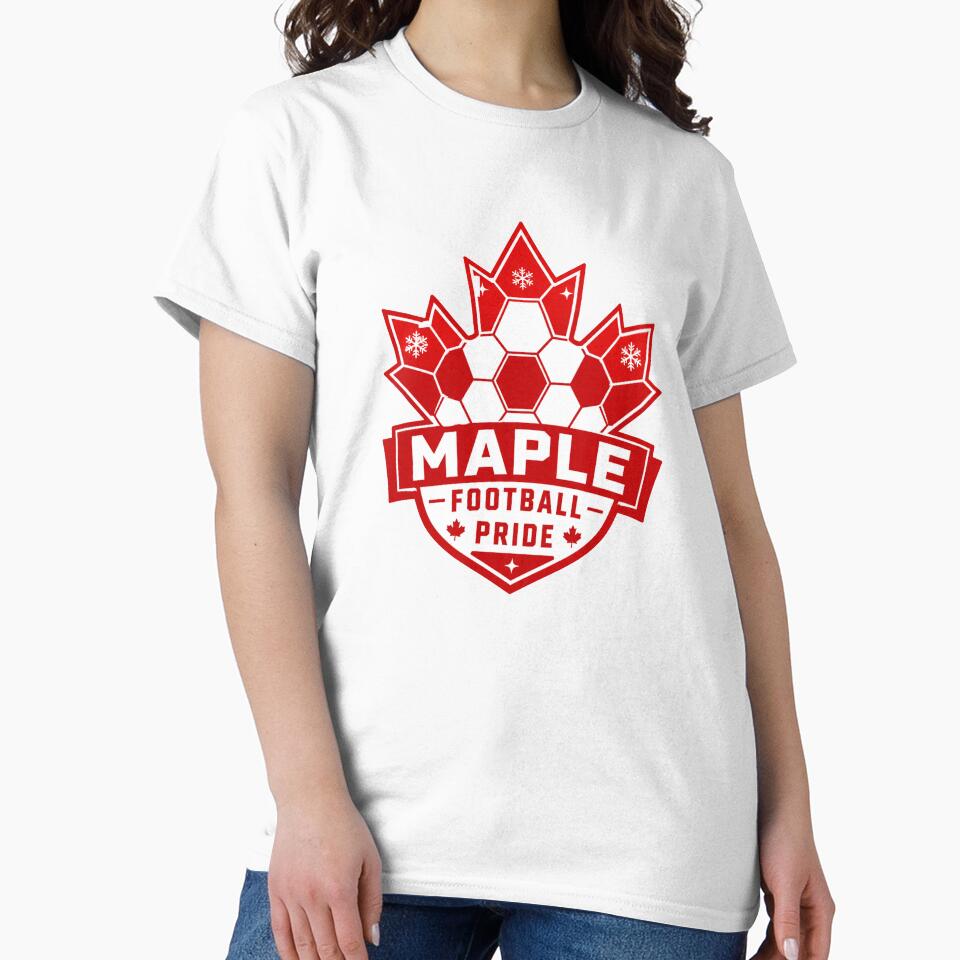 Canada Soccer Pride Vintage Maple Leaf Football Shield Emblem by Greemo03
