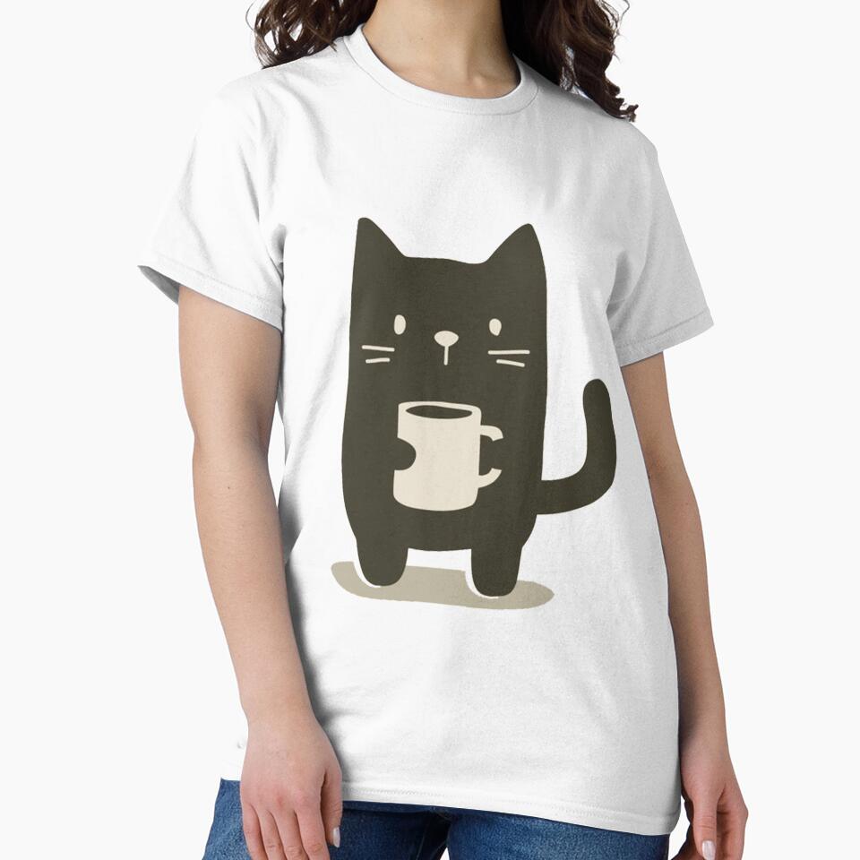 Cat and coffee by garlettanibel