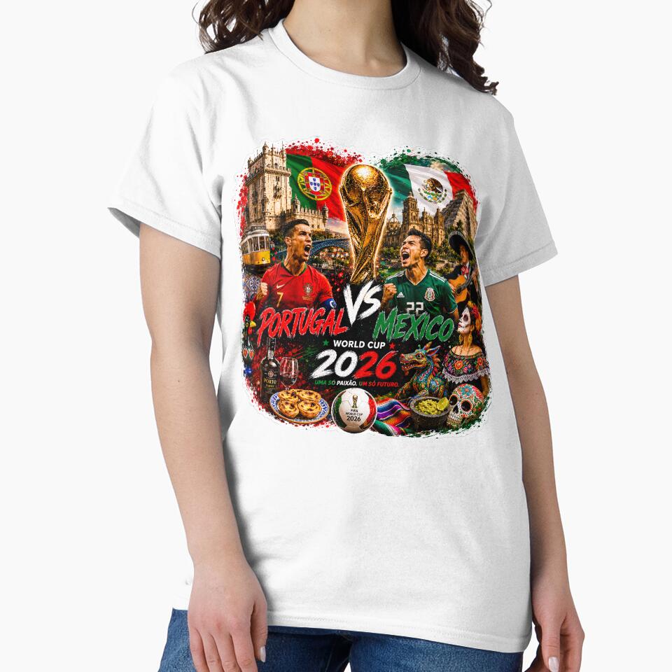 Portugal vs Mexico World Cup 2026 Football Sticker | Soccer Fan Design by NorthernDk_art