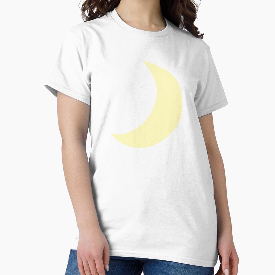 Simple Yellow Half Moon by Susssanne