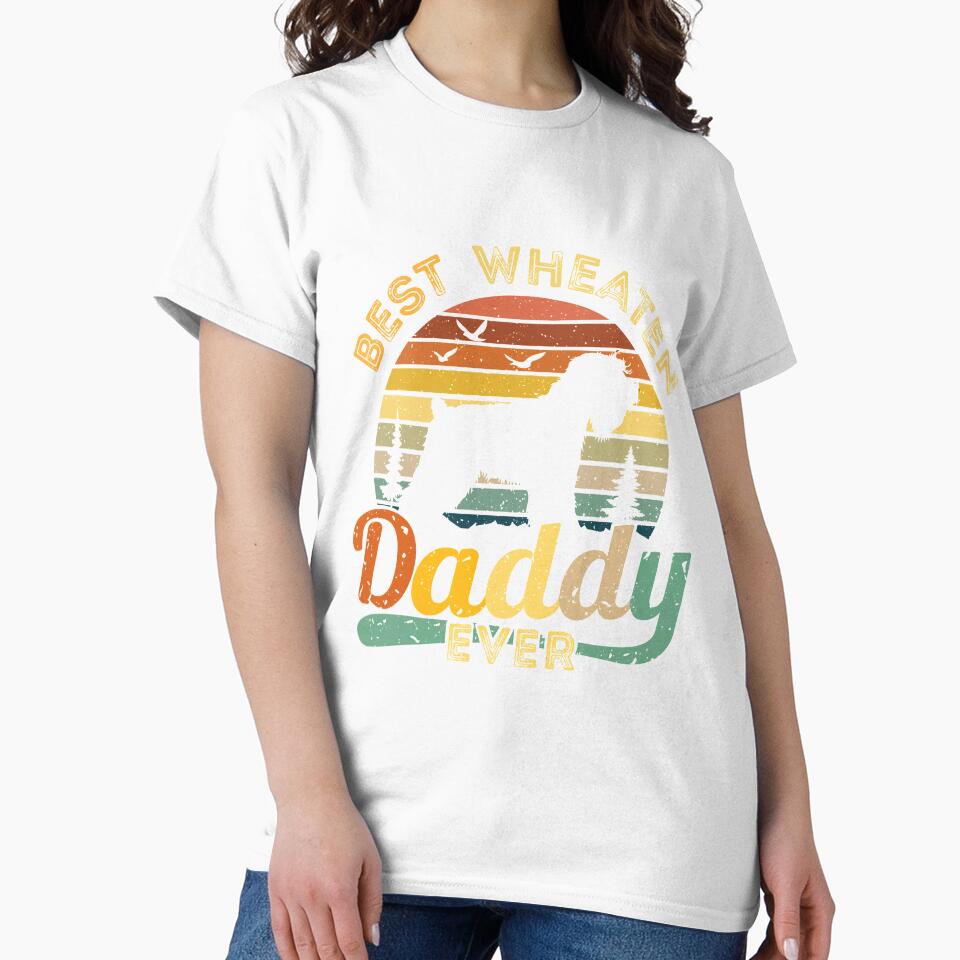 Best Soft Coated Wheaten Terrier Daddy Ever Retro Vintage by rafaeltto
