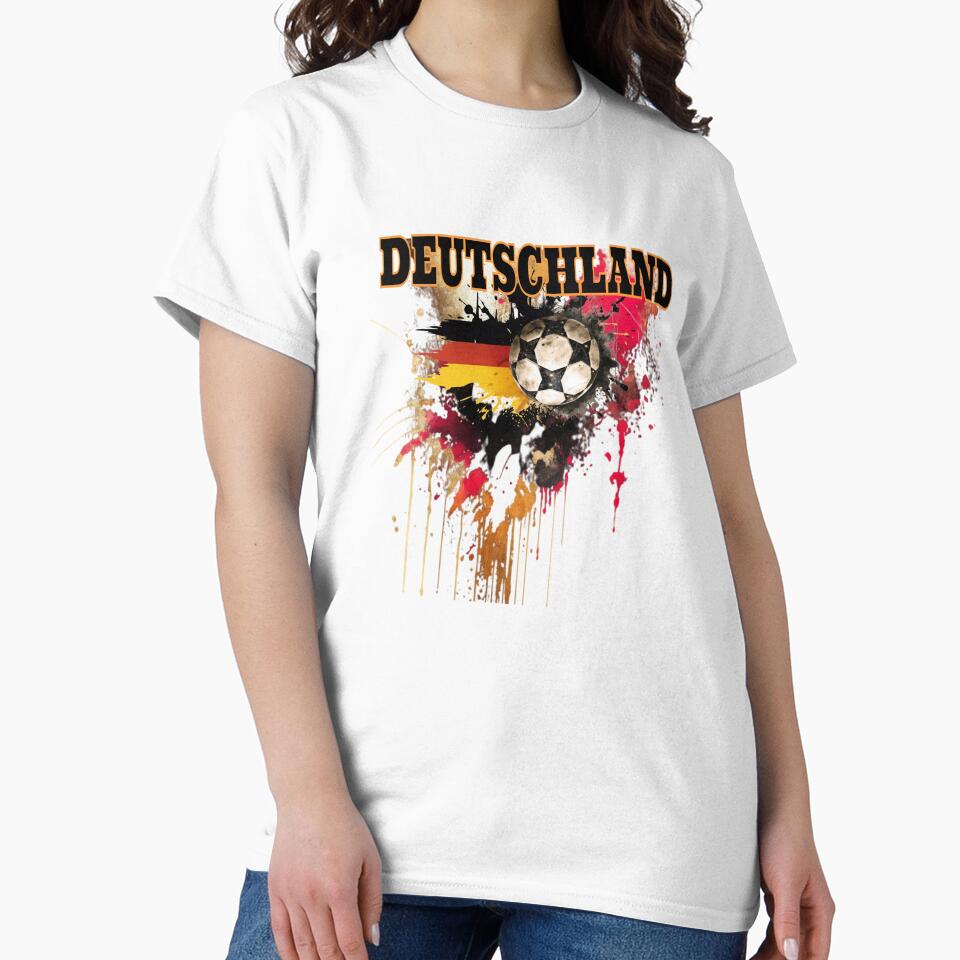 Germany football flag with ball by Ecmoprints