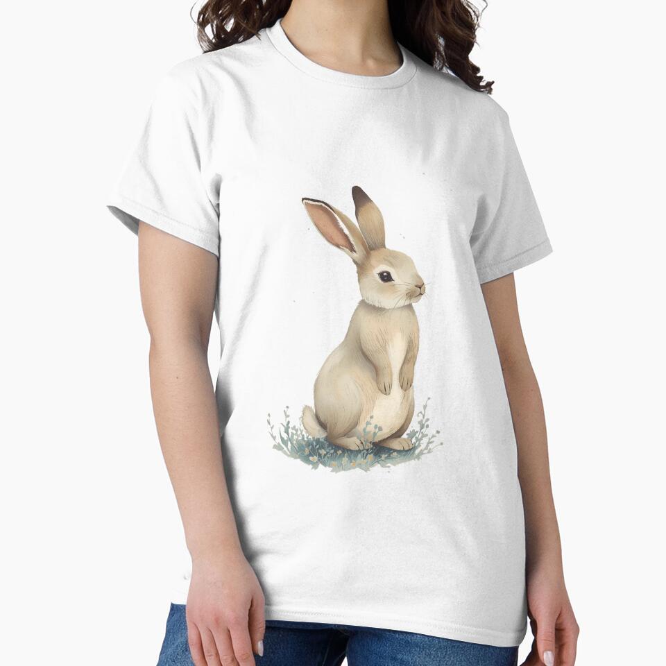 Large rabbit standing on its two hind legs by Art70shop