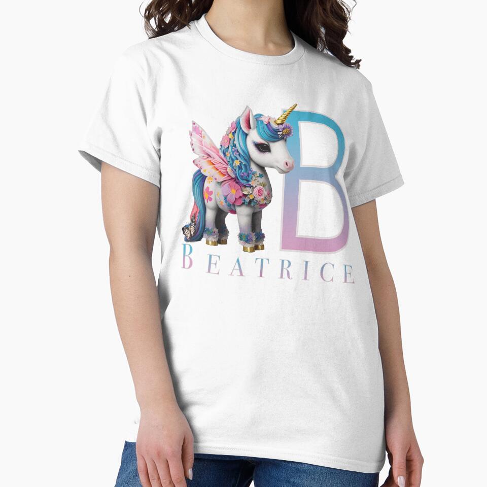 Beatrice name with a cute unicorn by Lubellebubble20