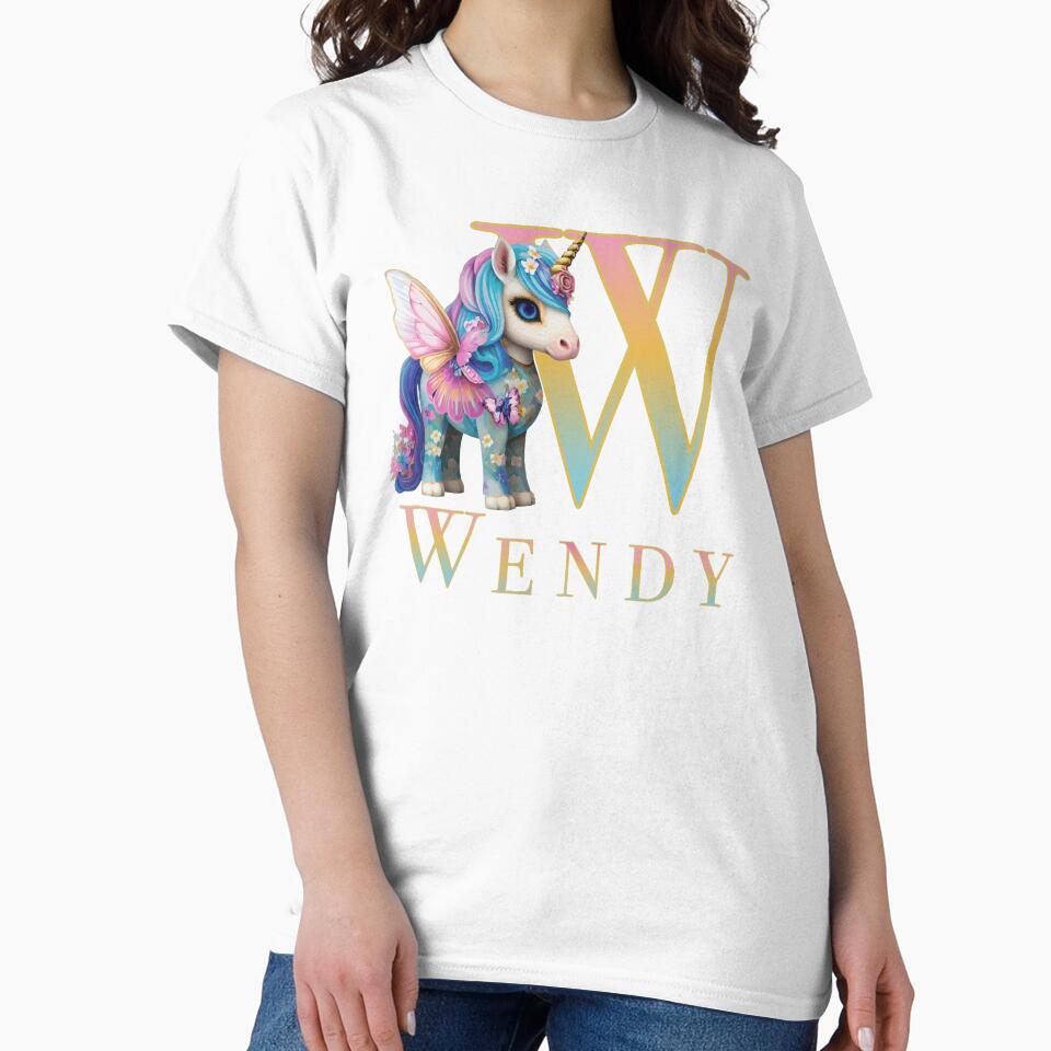 Wendy name with a cute unicorn by Lubellebubble20