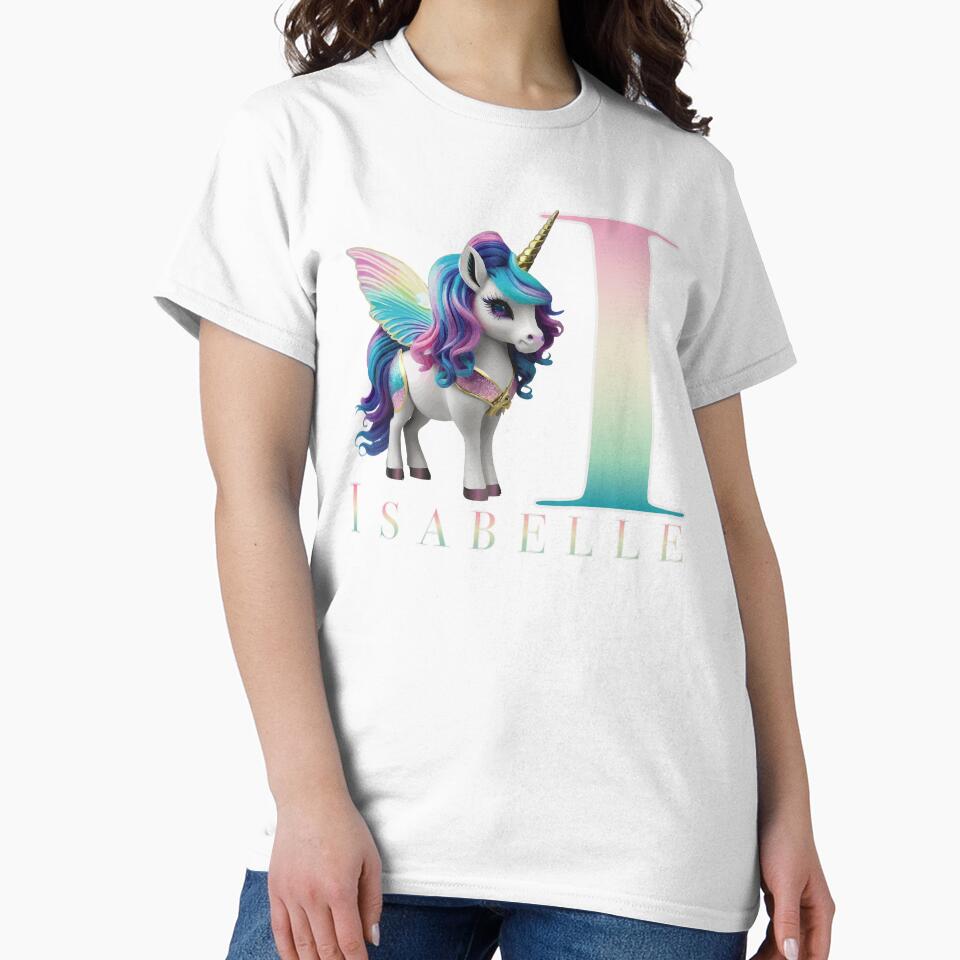 Isabelle name with a cute unicorn by Lubellebubble20