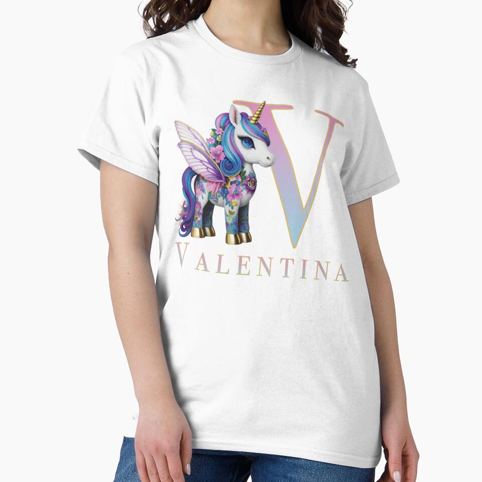 Valentina name with a cute unicorn by Lubellebubble20