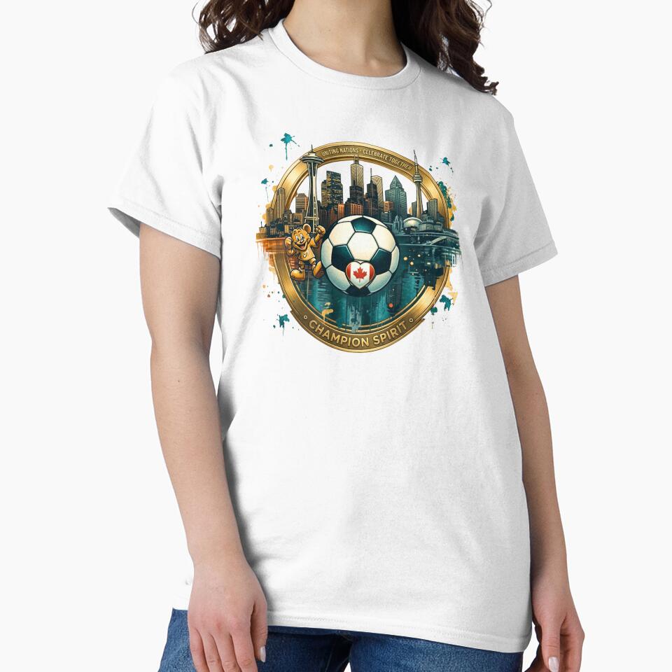 Champion Spirit 2026 - North American Soccer Unity Gold Emblem by Psychlee Best Finds