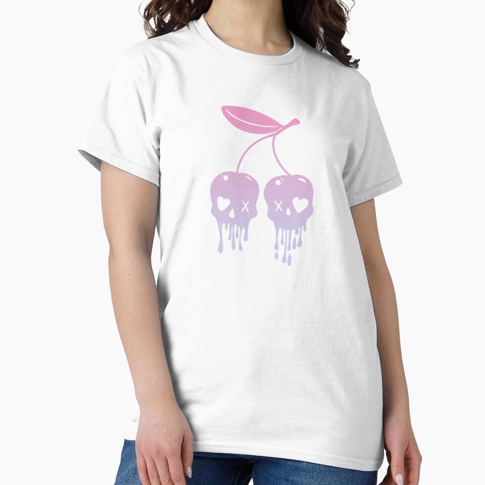 Cherry skull kawaii by Fran Fryberg