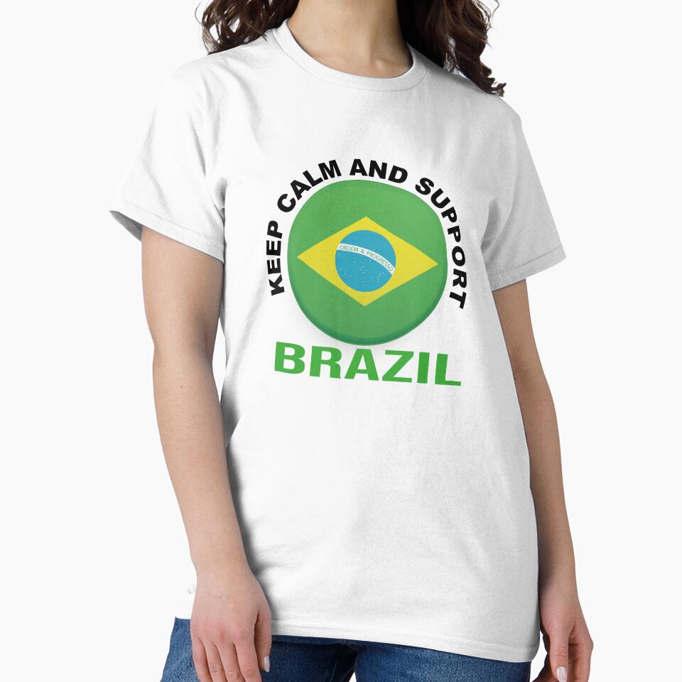 Keep Calm And Support Brazil by GridText