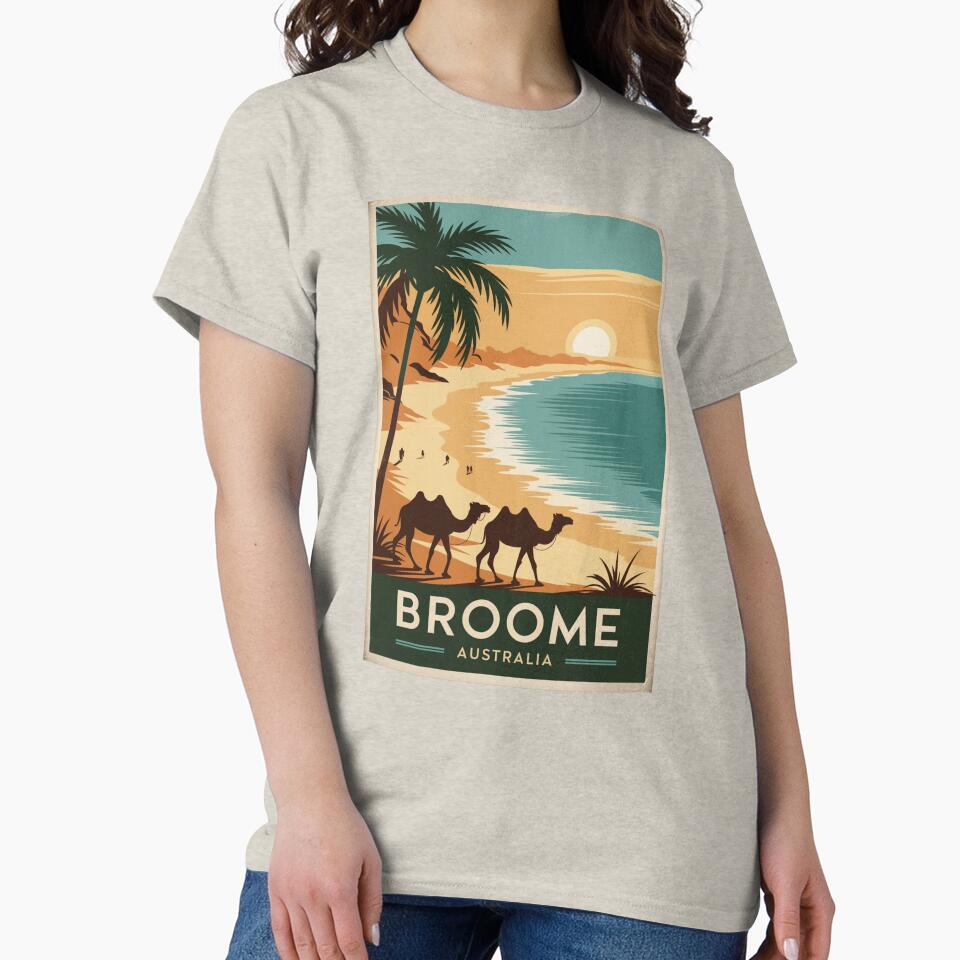 Broome Vintage Travel Poster by TravelerRat
