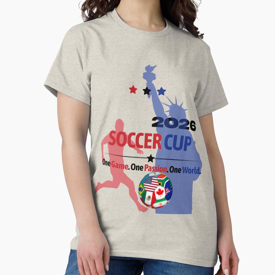2026 Soccer Cup One Game One Passion One World Sports Fan Design by DestructionGOD