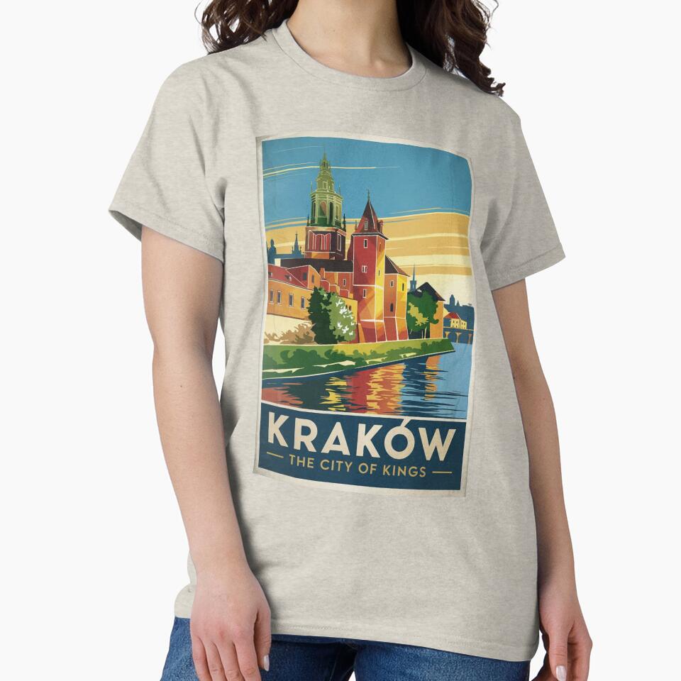 Krakow Vintage Travel Poster by TravelerRat