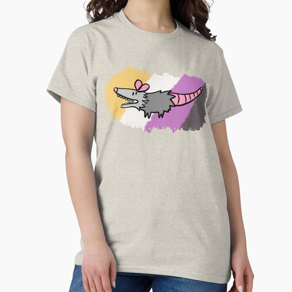 Nonbinary Pride Possum by Colbypuppy's Designs