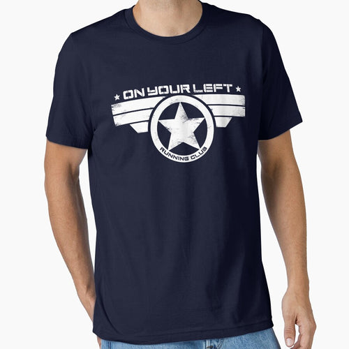 "On Your Left Running Club" Distressed Print 2 by coldbludd
