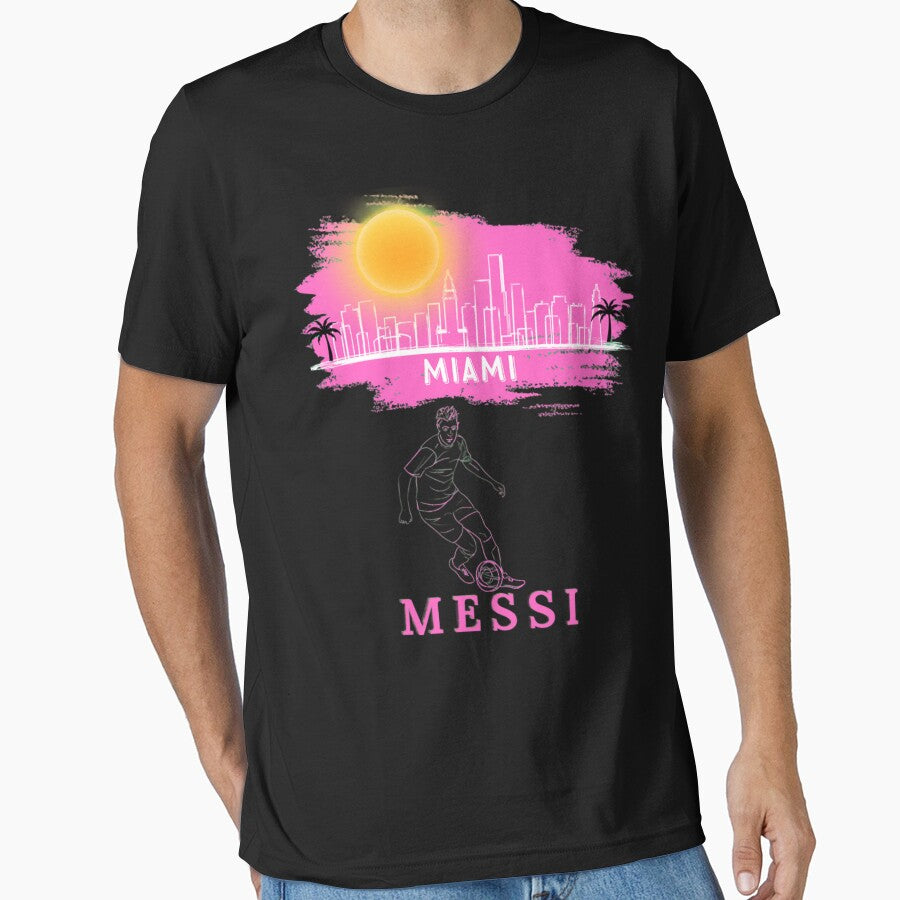Unisex Miami Messi T-shirt Inter Soccer Fan tshirt Lionel graphic tee Football goat shirt gifts Futbol fans gift world cup winner jersey by zuynie