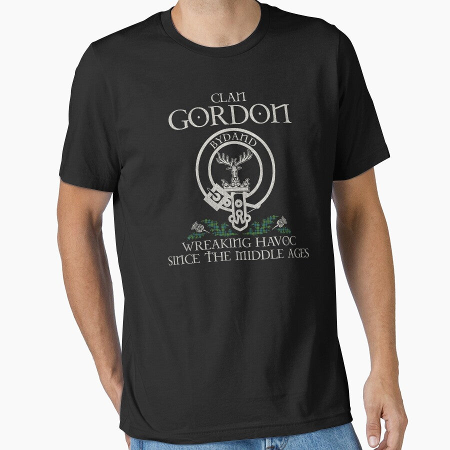 Clan Gordon crest Scottish surname tartan Thistle vintage by Clan1093