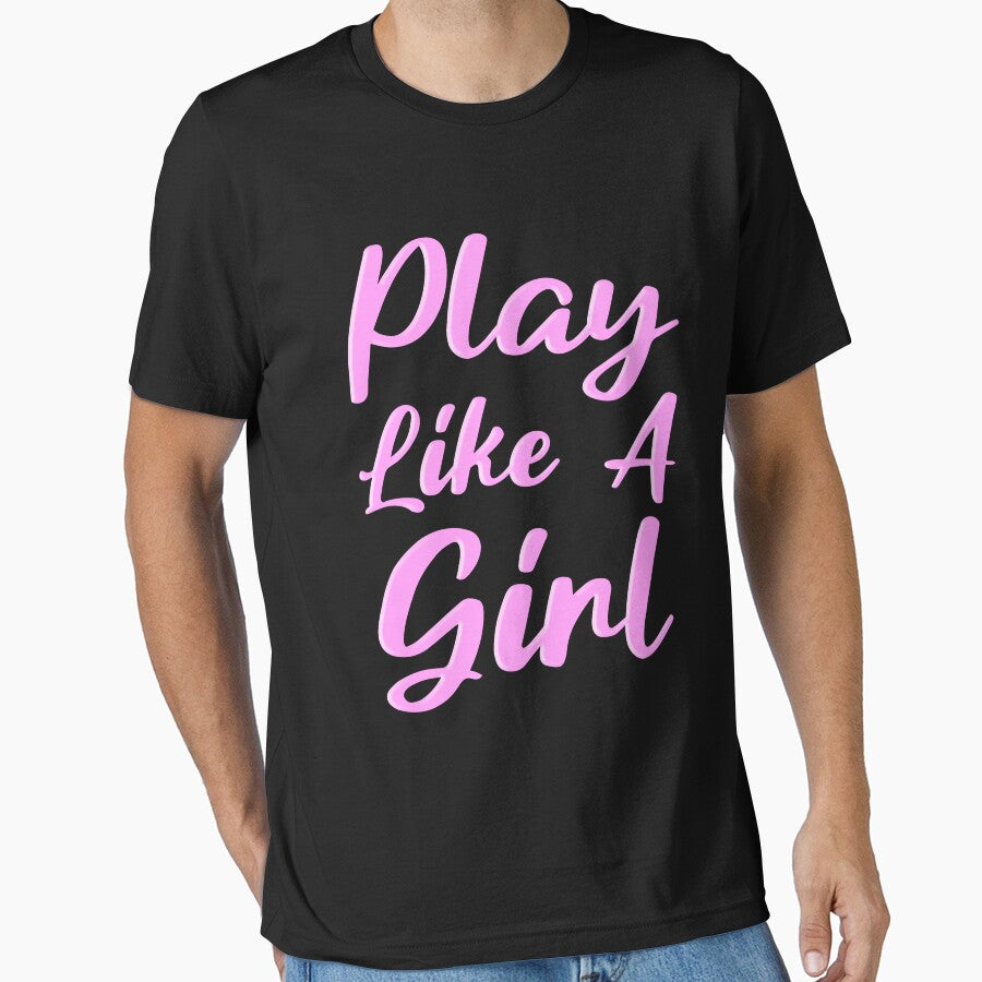 Play Like a Girl! Pink Women Athlete by PMCreative