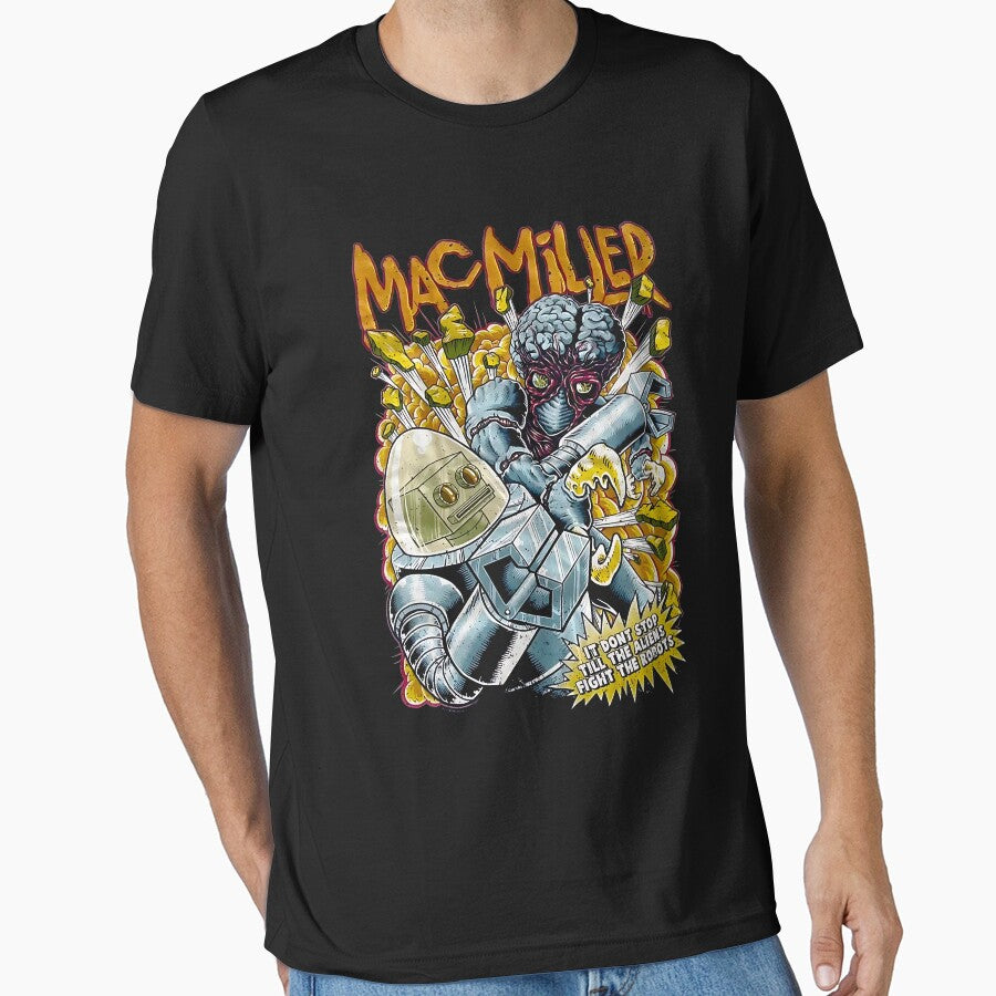 Mac Miller Aliens Fighting Robots Macadelic by Peggy D Schafer